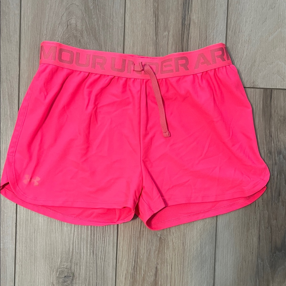 Under Armour Girl’s Bright Pink Athletic Shorts